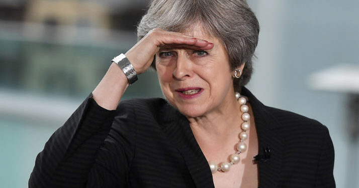 Britain's Prime Minister Theresa May gestures as she delivers a keynote speech on Brexit at Waterfront Hall in Belfast, Northern Ireland, on July 20, 2018. - With a trip to Northern Ireland this week, May began a tour of Britain to convince voters to back her blueprint for close economic ties with the bloc after Brexit next March. (Photo by Charles McQuillan / POOL / AFP)        (Photo credit should read CHARLES MCQUILLAN/AFP/Getty Images)