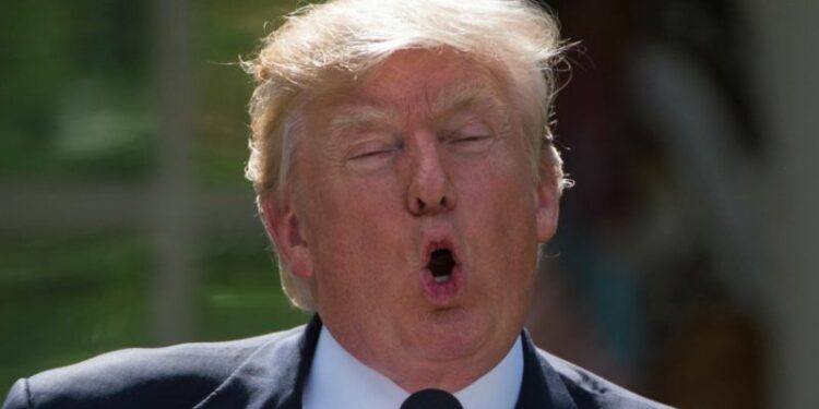 epa06004532 US President Donald J. Trump speaks during a Rose Garden event where he announced that the US is withdrawing from the Paris climate accord, at the White House in Washington, DC, USA, 01 June 2017.  EPA/Molly Riley