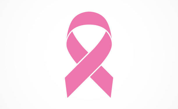 Vector image of breast cancer awareness ribbon.Pink ribbon.